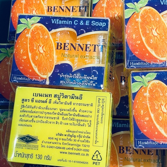 13x Bennett Vitamin C&E Soap Thai Handmade Product Natural Extracts Herbal Oil - Picture 4 of 7